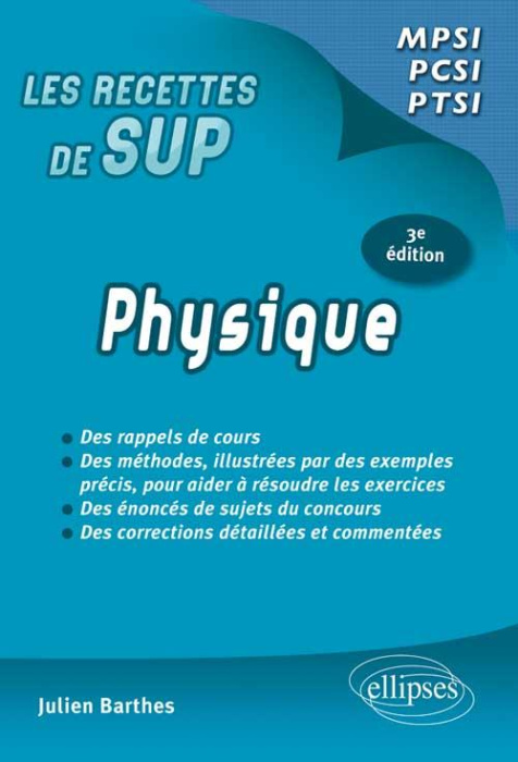 Emprunter Physique. Classes prépas MPSI-PCSI-PTSI, 3e édition livre