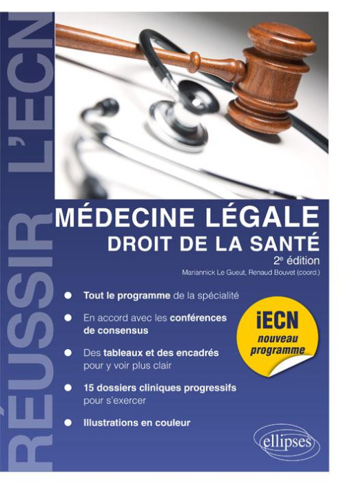 Emprunter Médecine légale, droit de la santé. 2e édition livre