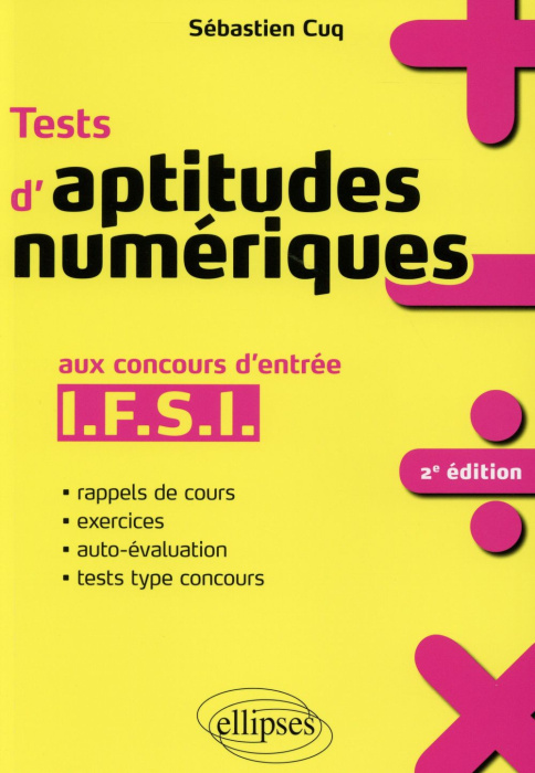 Emprunter Tests d'aptitudes numériques aux concours d'entrée IFSI. 2e édition livre