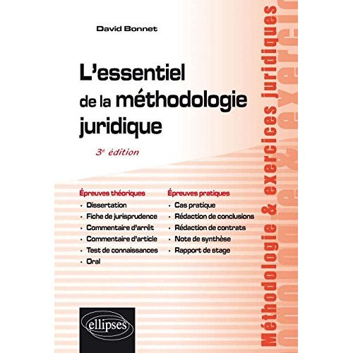 Emprunter L'essentiel de la méthodologie juridique. 3e édition livre