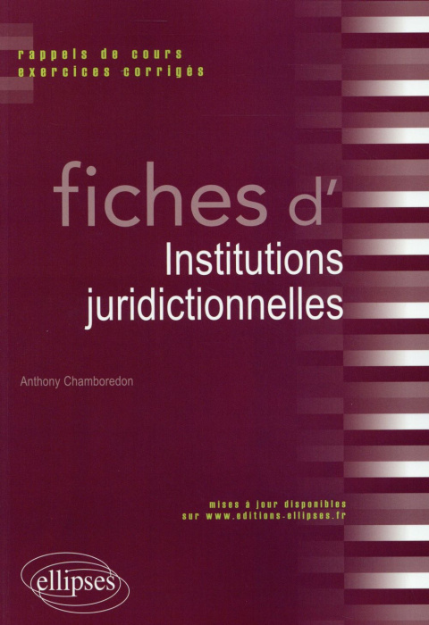 Emprunter Fiches d'institutions juridictionnelles livre