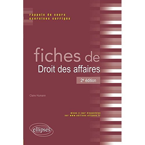 Emprunter FICHES DE DROIT DES AFFAIRES - 2E EDITION livre