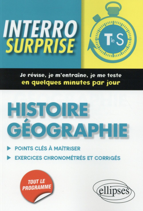 Emprunter Histoire géographie Tle S. Points clés à maîtriser, 81 exercices chronométrés et corrigés livre