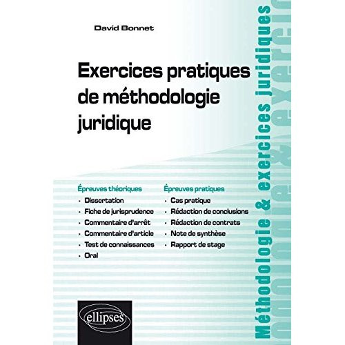 Emprunter Exercices pratiques de méthodologie juridique livre