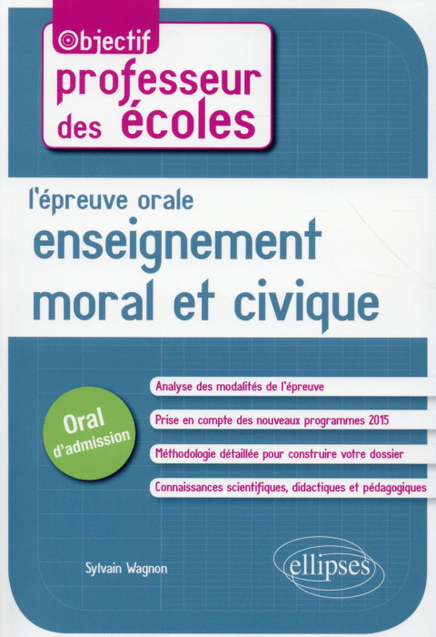 Emprunter L'épreuve orale d'enseignement moral et civique livre