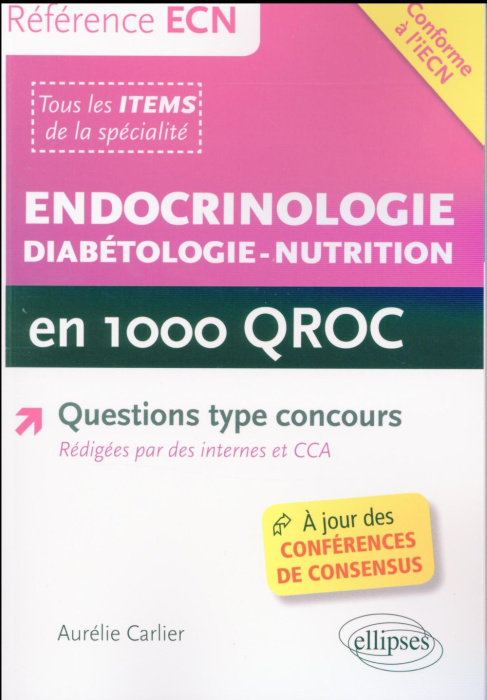 Emprunter Endocrinologie - diabétologie - nutrition en 1000 QROC livre