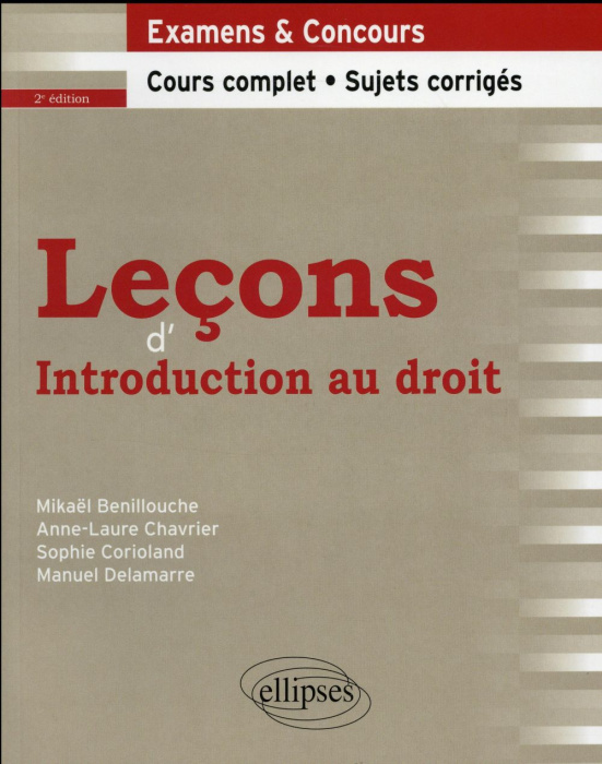 Emprunter Leçons d'introduction au droit. 2e édition livre