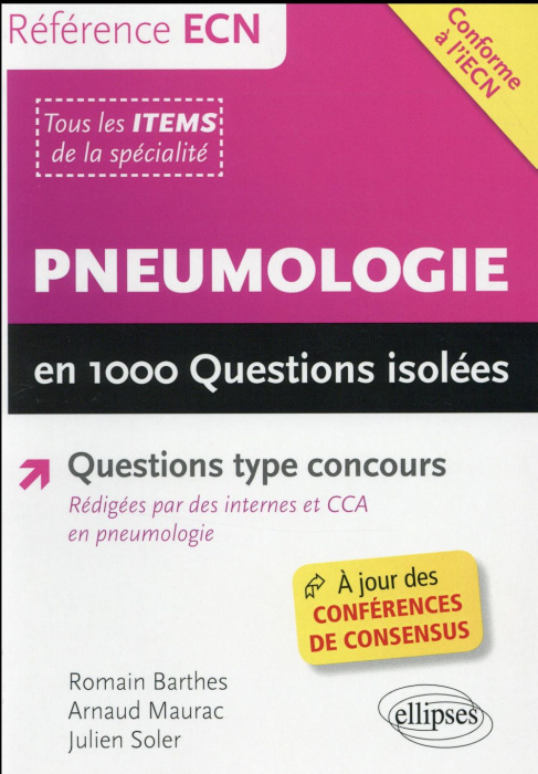 Emprunter Pneumologie en 1000 Questions isolées livre