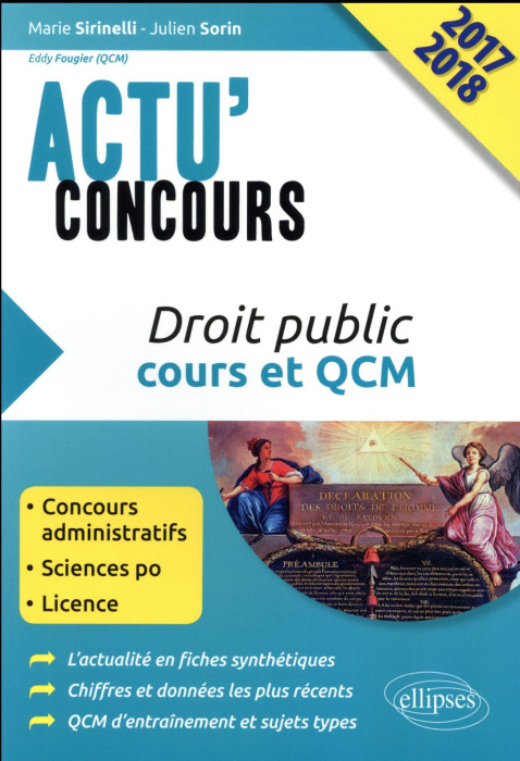 Emprunter Droit public, cours et QCM concours. Edition 2017-2018 livre