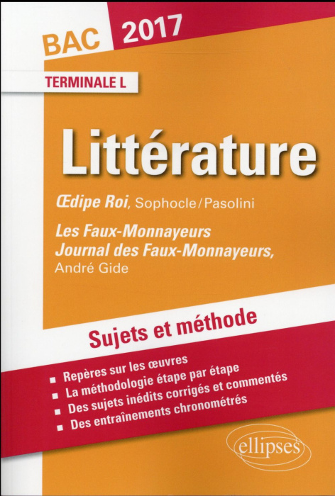 Emprunter Nouvelle oeuvre au programme et Oedipe roi bac terminale littéraire 2017 livre