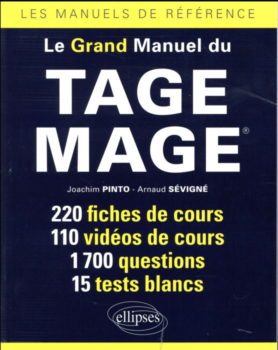Emprunter Le grand manuel du TAGE MAGE. Edition 2017 livre
