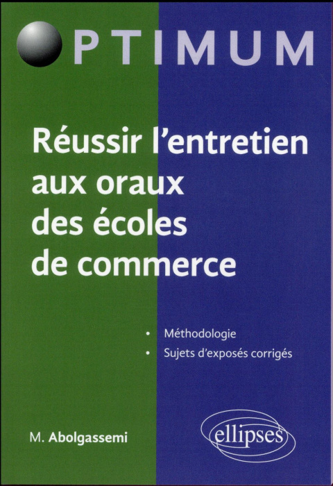 Emprunter Réussir l'entretien aux oraux des écoles de commerce livre