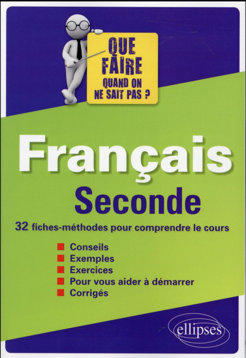 Emprunter FRANCAIS SECONDE - 32 FICHES-METHODES POUR COMPRENDRE LE COURS livre