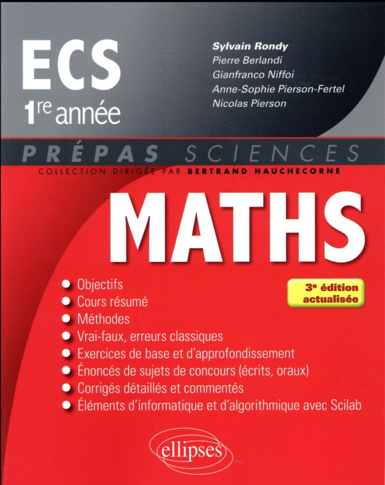 Emprunter Mathématiques ECS 1re année. 3e édition livre