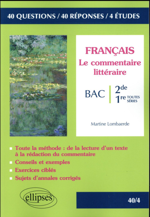 Emprunter Le commentaire littéraire. Seconde et Premières toutes séries livre