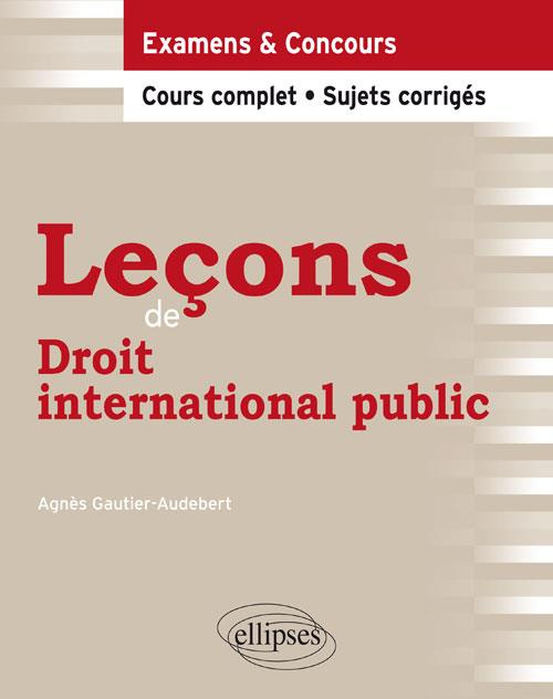 Emprunter Leçons de droit international public livre