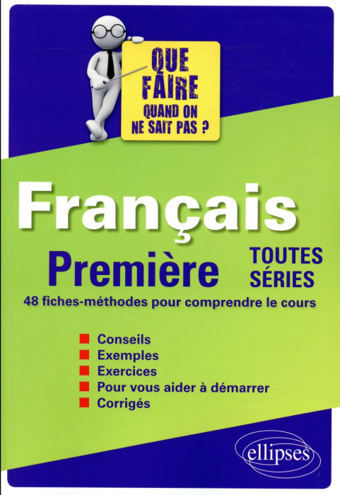 Emprunter Français 1re toutes séries. 48 fiches-méthodes pour comprendre le cours livre