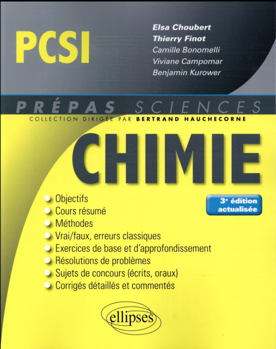 Emprunter Chimie PCSI. 3e édition livre