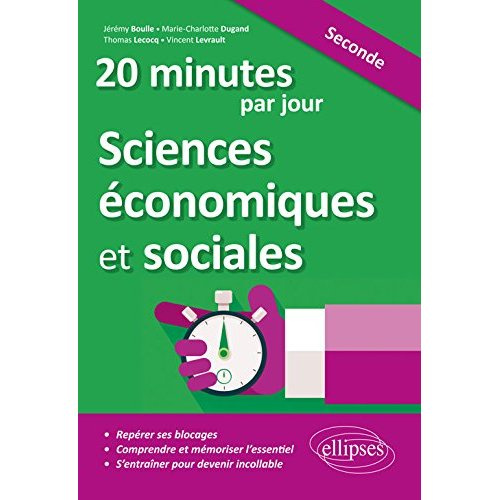 Emprunter 20 minutes de Sciences économiques et sociales par jour 2de livre