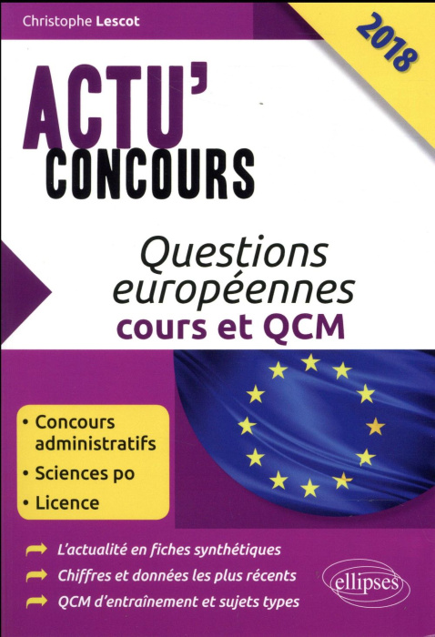 Emprunter Questions européennes. Cours et QCM, Edition 2017-2018 livre