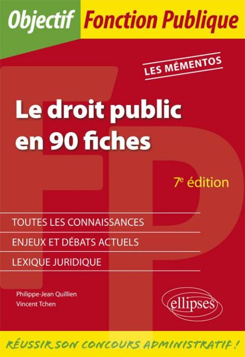 Emprunter LE DROIT PUBLIC EN 90 FICHES - 7E EDITION livre