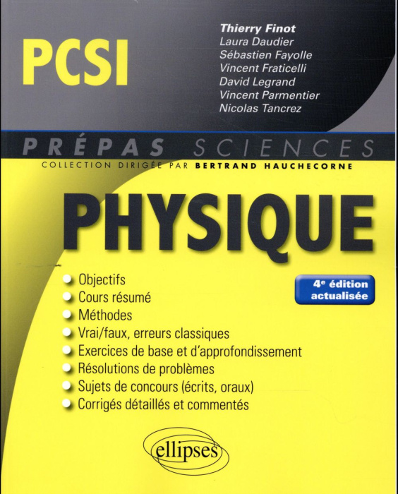 Emprunter Physique PCSI. 4e édition revue et corrigée livre