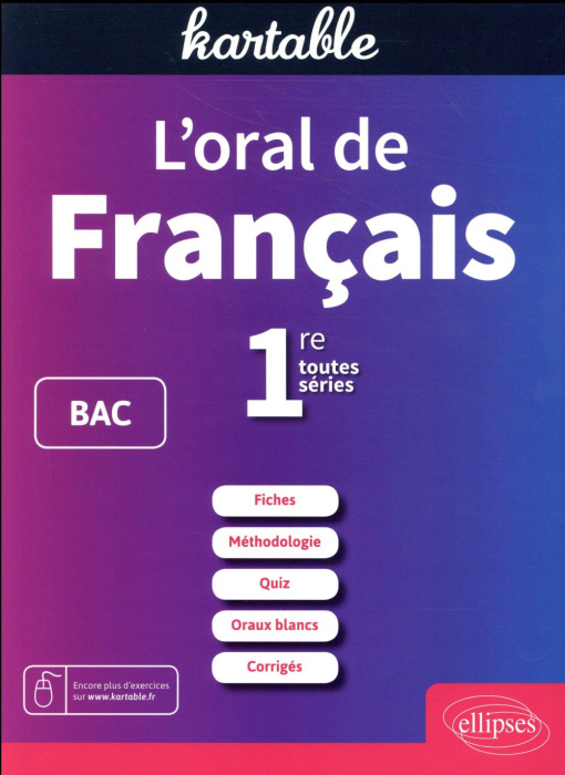Emprunter L'ORAL DE FRANCAIS. 1RE TOUTES SERIES livre