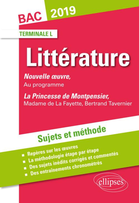 Emprunter NOUVELLE OEUVRE AU PROGRAMME ET XXXXX. SUJETS ET METHODE. BAC L 2019 livre