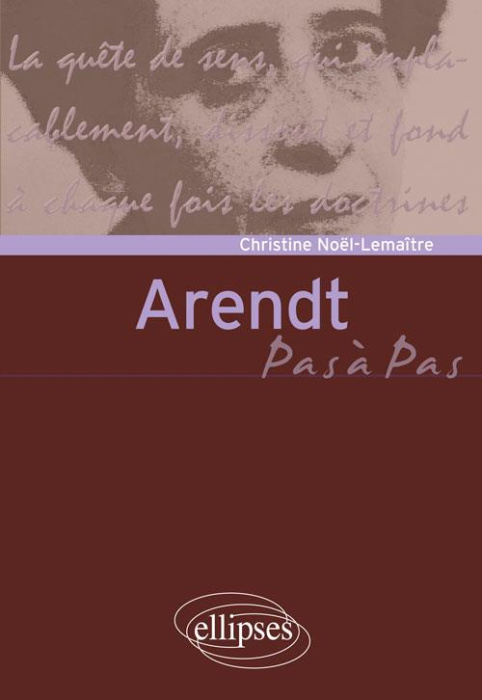 Emprunter Arendt pas à pas livre