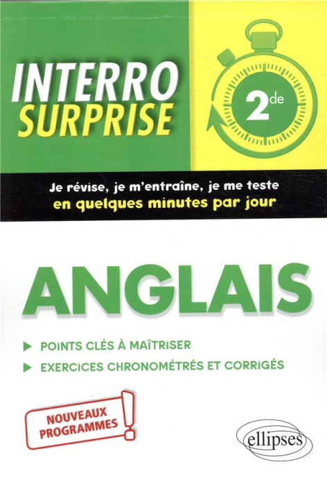Emprunter Anglais 2de. Points clés à maîtriser, exercices chronométrés et corrigés livre