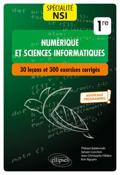 Emprunter Spécialité Numérique et sciences informatiques 1re. 30 leçons et 300 exercices corrigés, Edition 201 livre