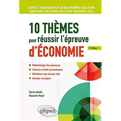 Emprunter 10 thèmes pour réussir l'épreuve d'économie. Capet et agrégation économie-gestion, ENS cachan/ens Re livre