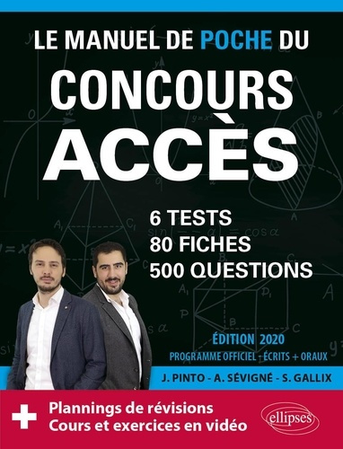 Emprunter Le manuel de poche du concours Accès. Edition 2020 livre