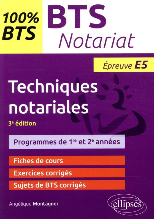 Emprunter Techniques notariales, BTS notariat. Epreuve E5, 3e édition livre
