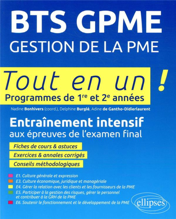 Emprunter BTS GPME Gestion de la PME. Entraînement intensif aux épreuves de l'examen final livre