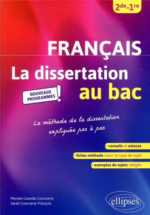 Emprunter La dissertation de français au bac 2de 1re livre
