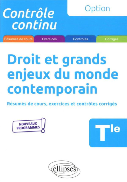 Emprunter Droit et grands enjeux du monde contemporain Tle. 3e édition livre