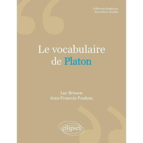 Emprunter Le vocabulaire de Platon livre