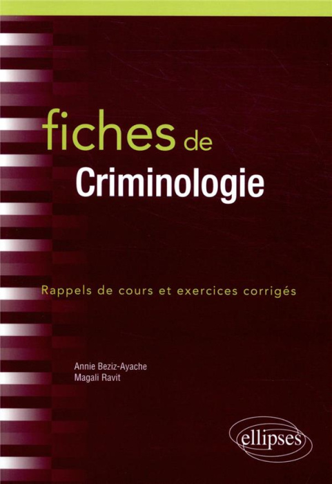 Emprunter Fiches de criminologie livre