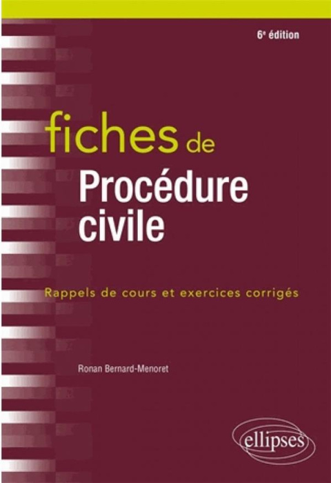 Emprunter Fiches de procédures civiles. Rappels de cours et exercices corrigés, 6e édition livre