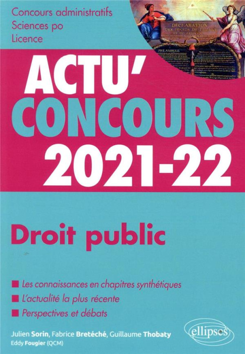 Emprunter Droit public. Cours et QCM, Edition 2021-2022 livre