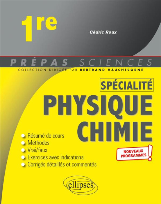Emprunter Physique-chimie spécialité 1re. Edition 2020 livre