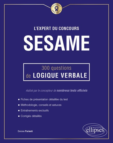 Emprunter L'expert du concours SESAME. 300 questions de logique verbale livre