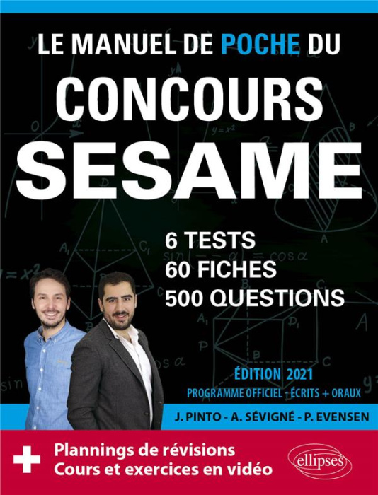 Emprunter Le manuel de poche du concours SESAME. 60 fiches, 60 vidéos de cours, 6 tests, 500 questions, Editio livre