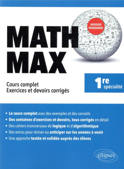 Emprunter Maths 1re spécialité. Cours complet - Exercices et devoirs corrigés, Edition 2021 livre