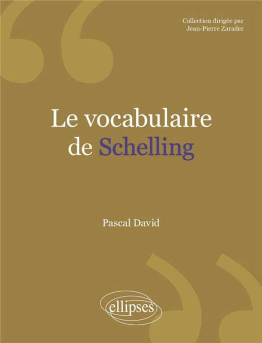 Emprunter Le vocabulaire de Schelling livre