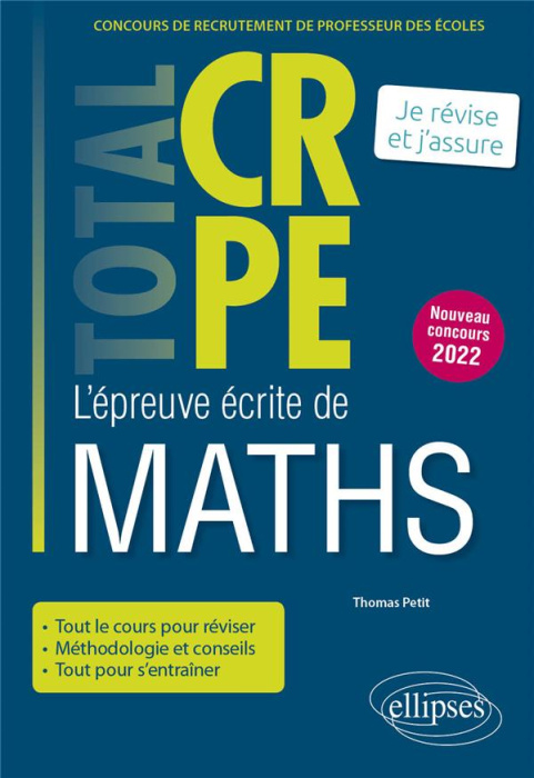 Emprunter L'épreuve écrite de maths. Edition 2022 livre