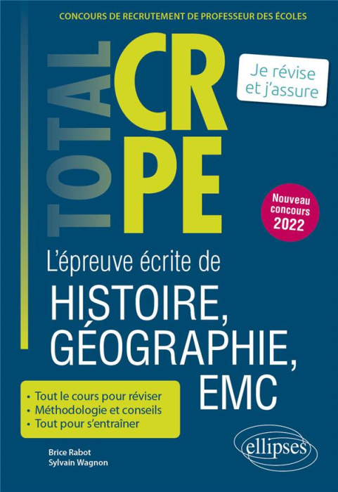 Emprunter L'épreuve écrite d'histoire, géographie, EMC. Edition 2022 livre