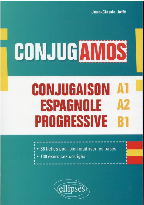 Emprunter ¡ Conjugamos ! A1 A2 B1. Conjugaison espagnole progressive avec fiches et exercices corrigés livre