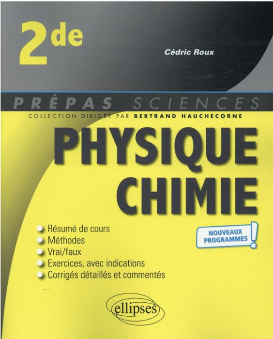 Emprunter Physique chimie 2de. Edition 2021 livre